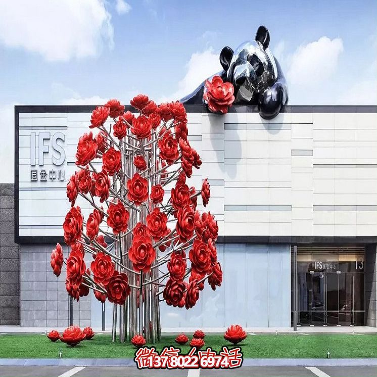 大型不銹鋼雕塑景觀花樹(shù) 大型不銹鋼雕塑景觀花樹(shù)