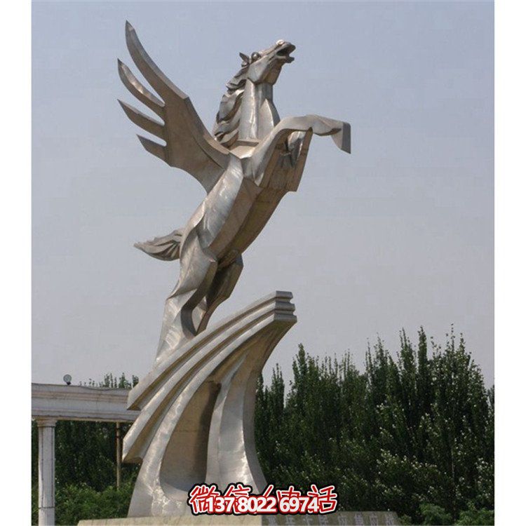 不銹鋼拉絲雕塑，點(diǎn)綴廣場、學(xué)校及園林景觀