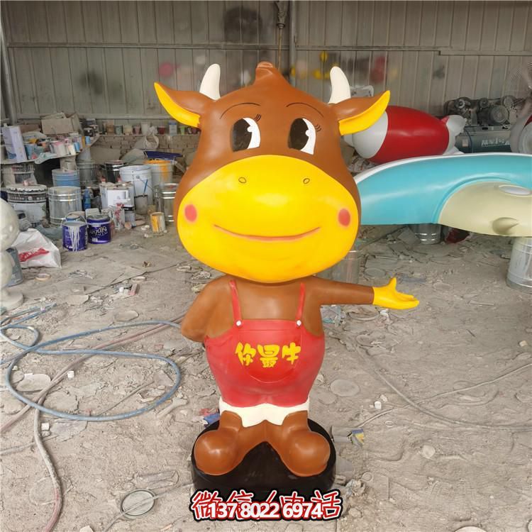 多彩玻璃鋼雕塑，精美卡通公仔，裝點(diǎn)你的店鋪