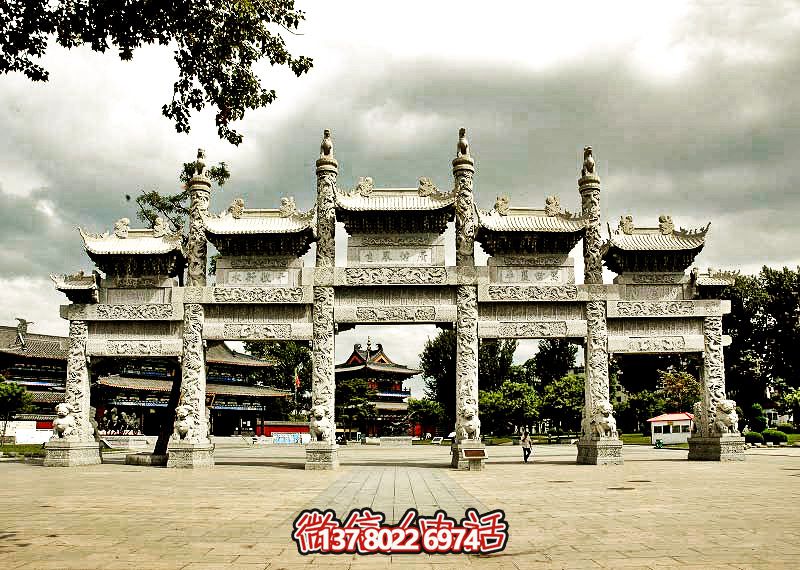 五門浮雕牌坊，美化大型景區(qū)廣場