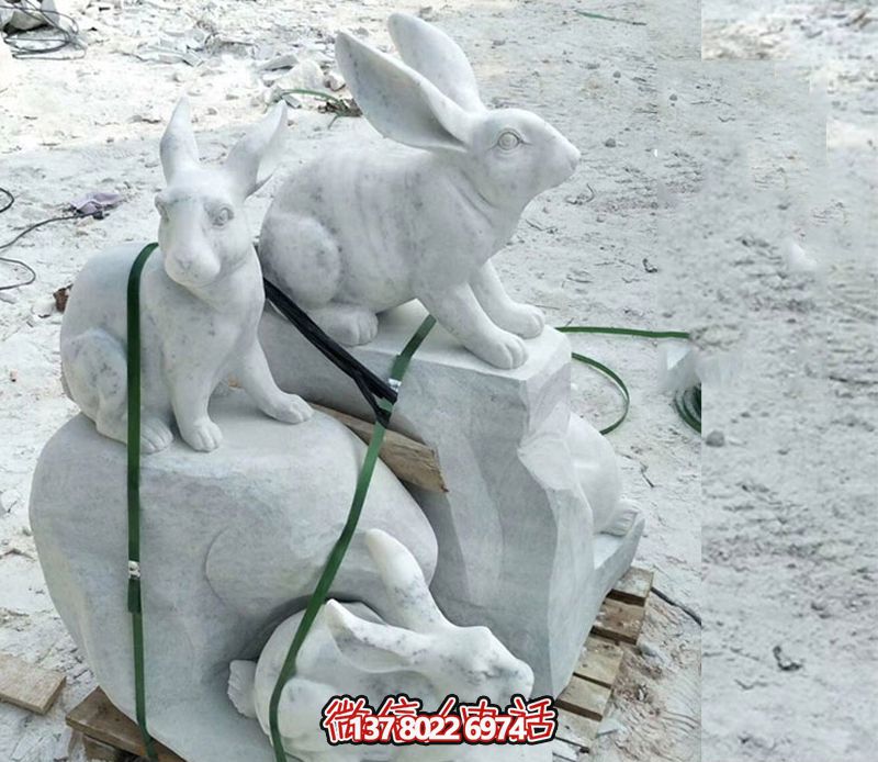 動物園裝飾創(chuàng)意石雕兔子雕塑 動物園裝飾創(chuàng)意石雕兔子雕塑
