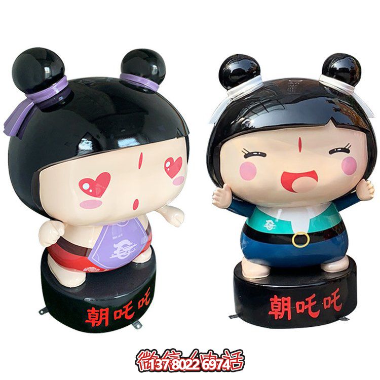玻璃鋼公仔擺件，精美卡通裝飾品