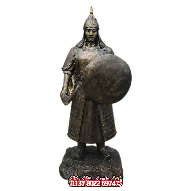 玻璃鋼仿銅戶(hù)外景觀(guān)人物雕塑