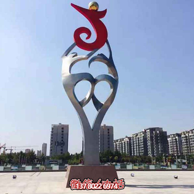 創(chuàng)意大型不銹鋼景觀擺件，點(diǎn)綴戶外廣場(chǎng)園林