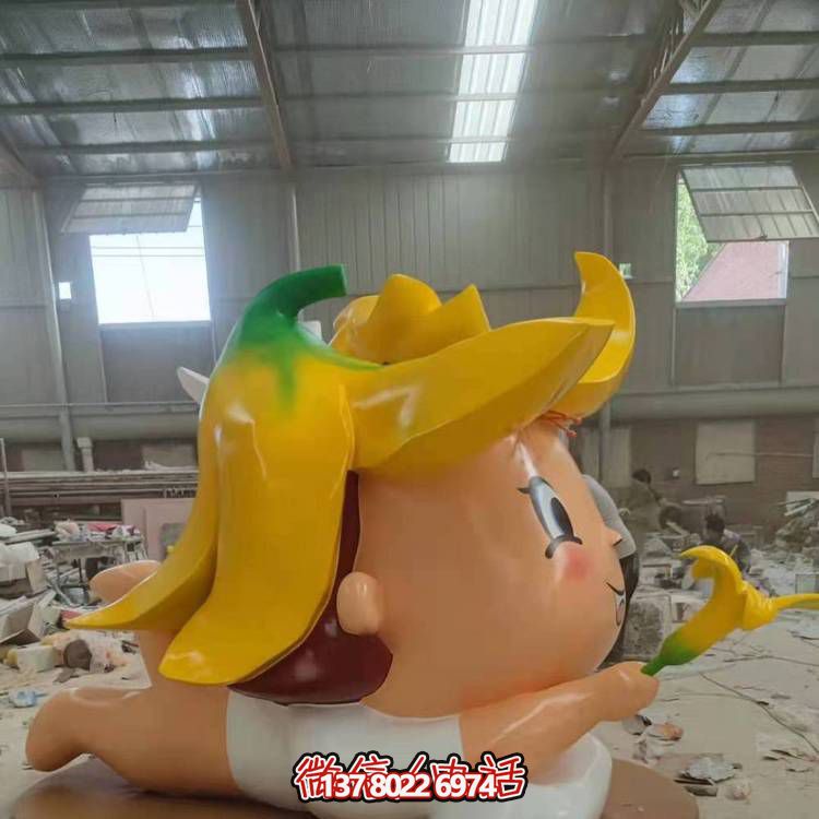 玻璃鋼戶外裝飾擺件，精致美觀、趣味卡通人物景觀