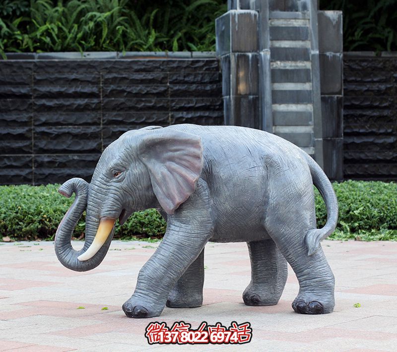 玻璃鋼仿真大象雕塑 玻璃鋼仿真大象雕塑