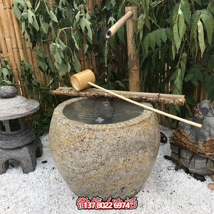 仿古砂石雕塑花盆，創(chuàng)意舊風裝飾景區(qū)