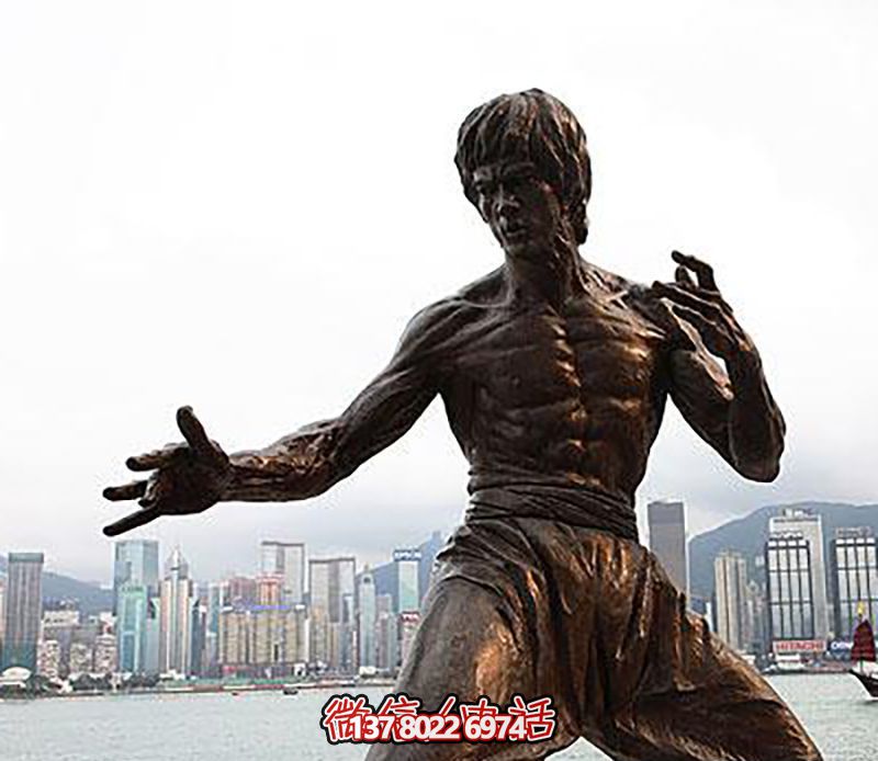 李小龍銅雕雕塑，緬懷經典電影明星