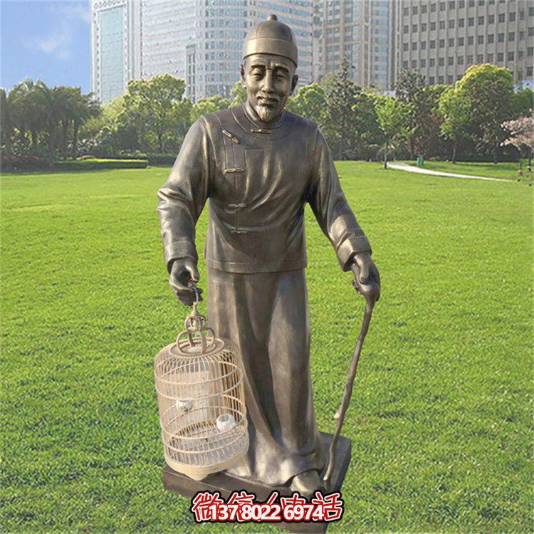 仿古風格玻璃鋼雕像，為公園提供優(yōu)雅的民俗裝飾