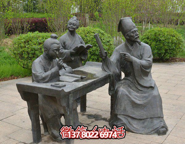 古代庭院景區(qū)，一起讀書、雕塑、感受古風(fēng)