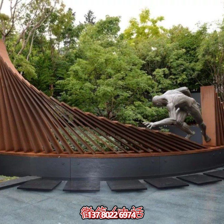 不銹鋼景觀(guān)雕塑，創(chuàng)意裝點(diǎn)公園戶(hù)外園林