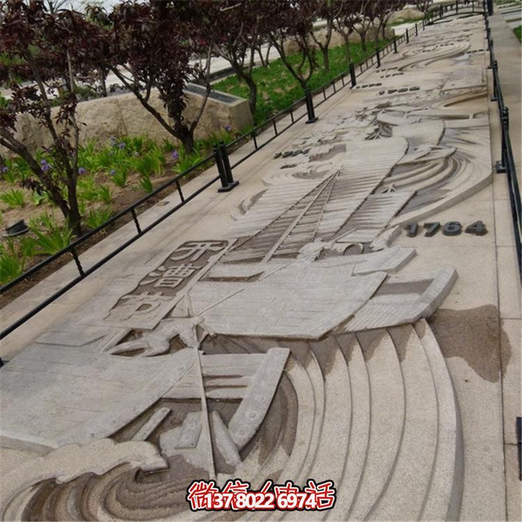 大理石浮雕壁畫，點(diǎn)綴景區(qū)廣場裝飾