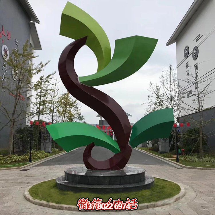 雕塑般的不銹鋼創(chuàng)意景觀，為你的小區(qū)或別墅增添幾何美感
