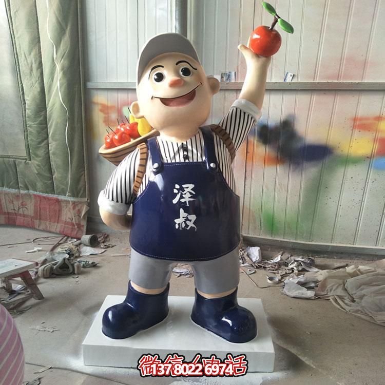 玻璃鋼彩繪擺件，點(diǎn)綴飯店酒店戶外廣場公園雕塑