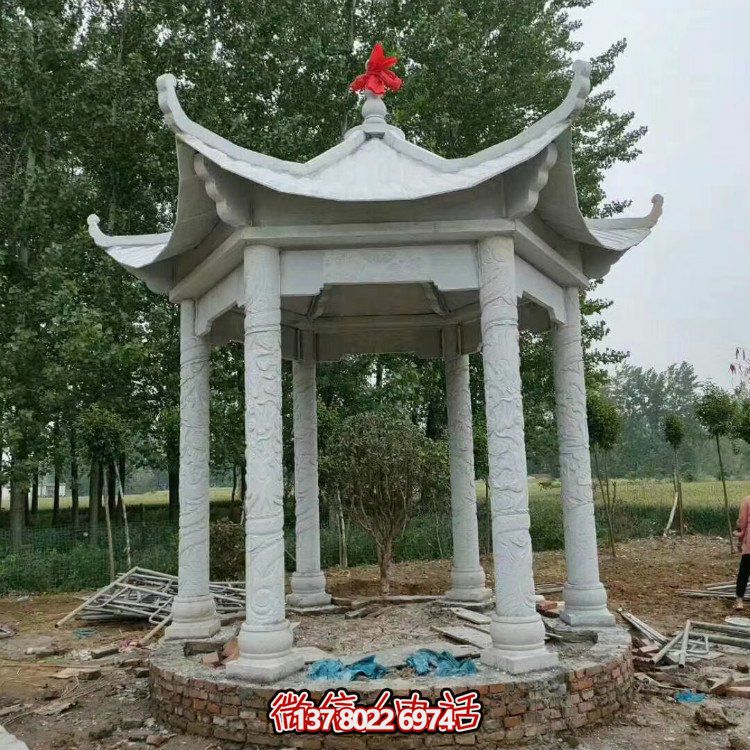 單層石涼亭，讓您擁有完美休閑空間