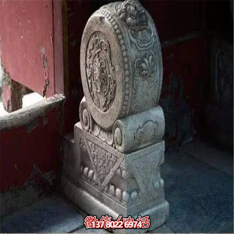 精美中式古典石雕浮雕仿古建筑鎮(zhèn)宅抱鼓門(mén)墩