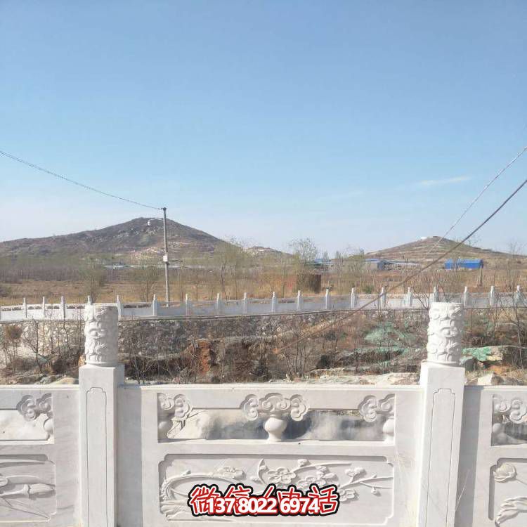 漢白玉防護(hù)欄桿，裝飾美化河道景區(qū)