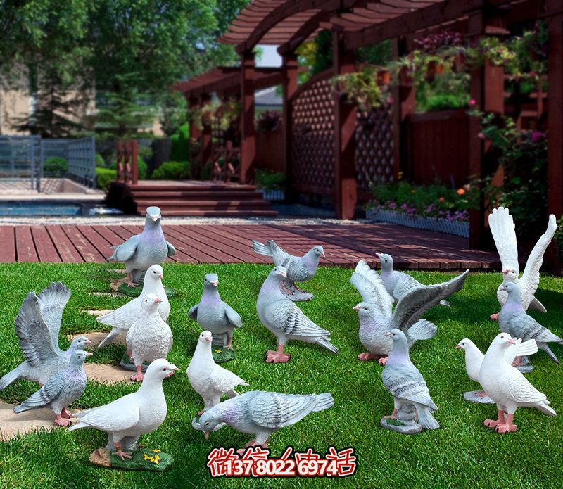 童趣仿真動(dòng)物樹脂雕塑，打造完美草坪戶外景觀