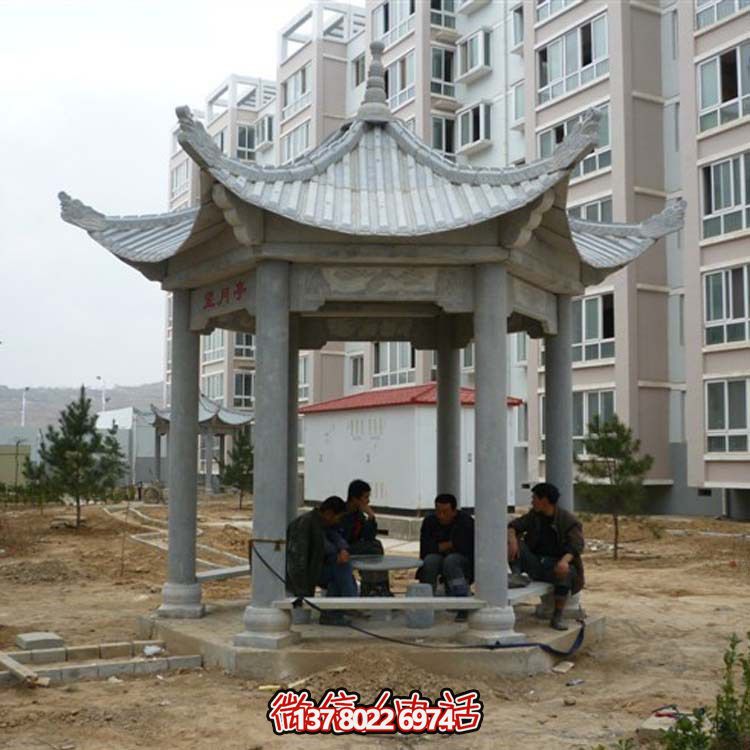 古典風情涼亭，點綴小區(qū)廣場，讓您休閑身心