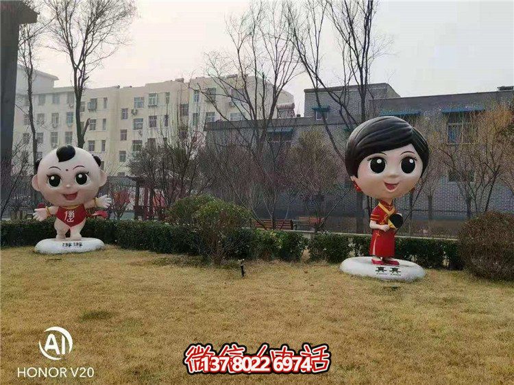 藝術(shù)玻璃鋼雕塑，點綴美麗園林景觀
