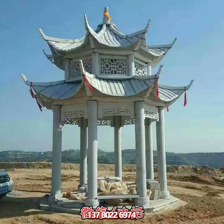 中式雙層涼亭，傳承傳統(tǒng)文化美學(xué)