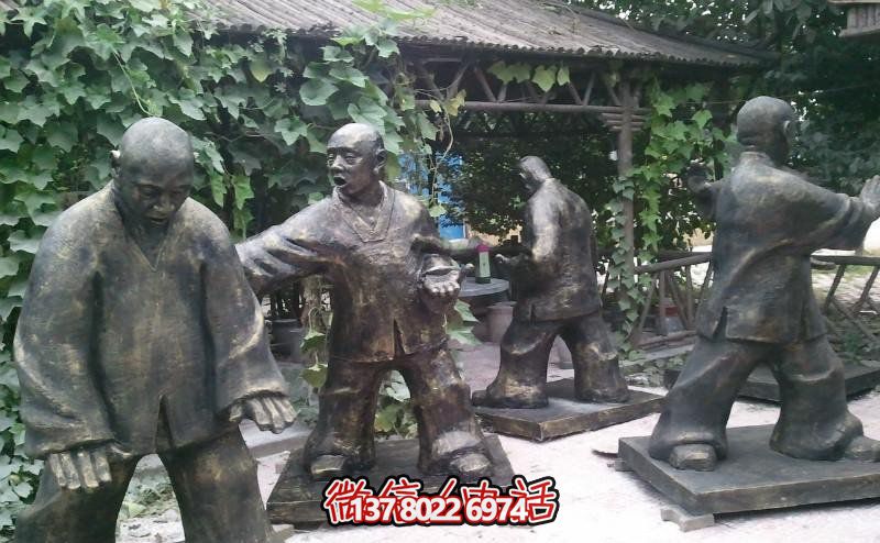 玻璃鋼雕塑景觀，為廣場練功夫人注入靈動之物