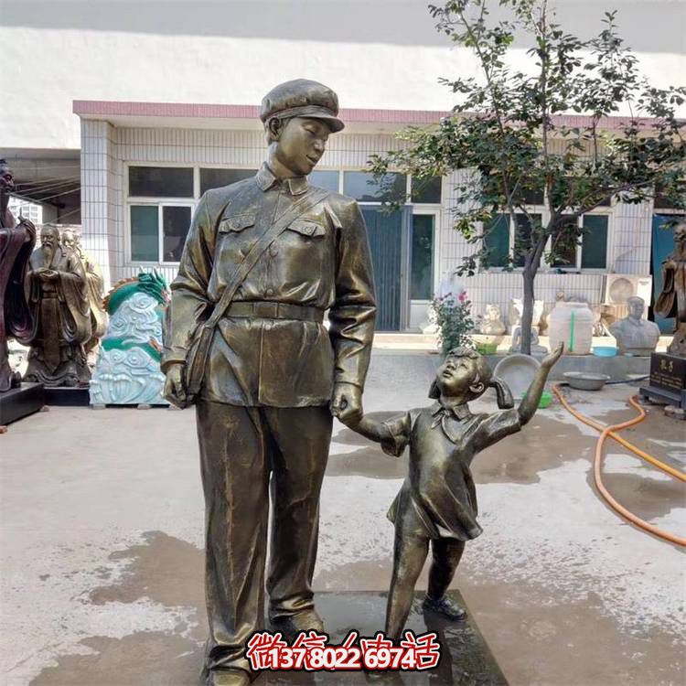 玻璃鋼雕塑，傳承名人精神，校園記憶經(jīng)典