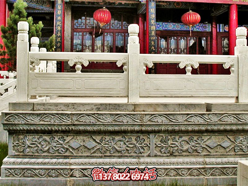 漢白玉古建筑臺階及欄桿雕刻花瓶保護景區(qū) 漢白玉古建筑臺階及欄桿雕刻花瓶保護景區(qū)