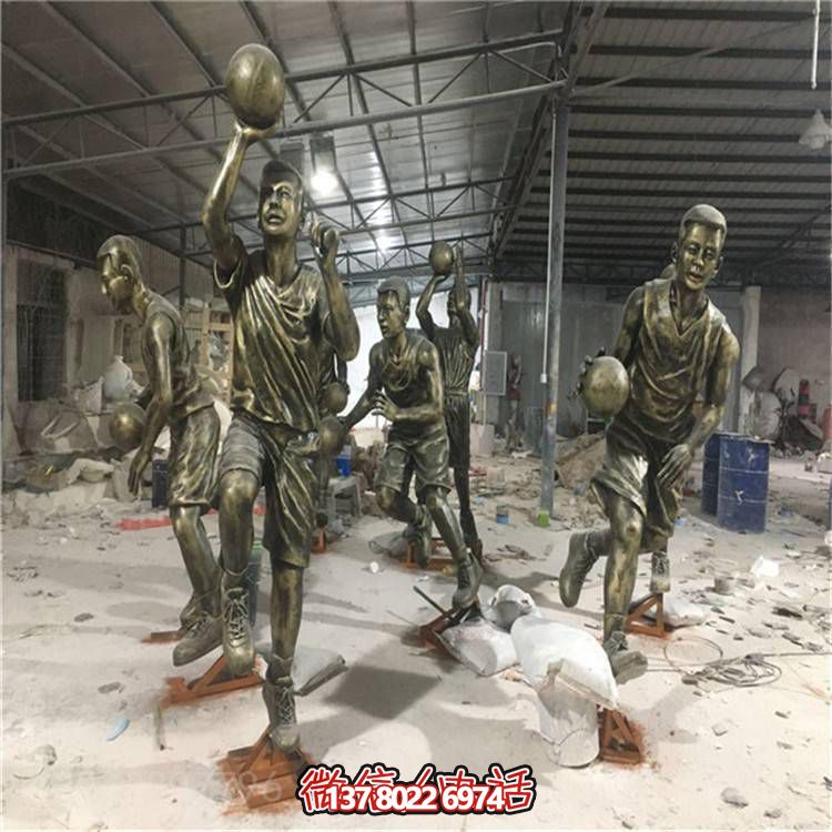 校園仿銅玻璃鋼運(yùn)動(dòng)人物雕塑