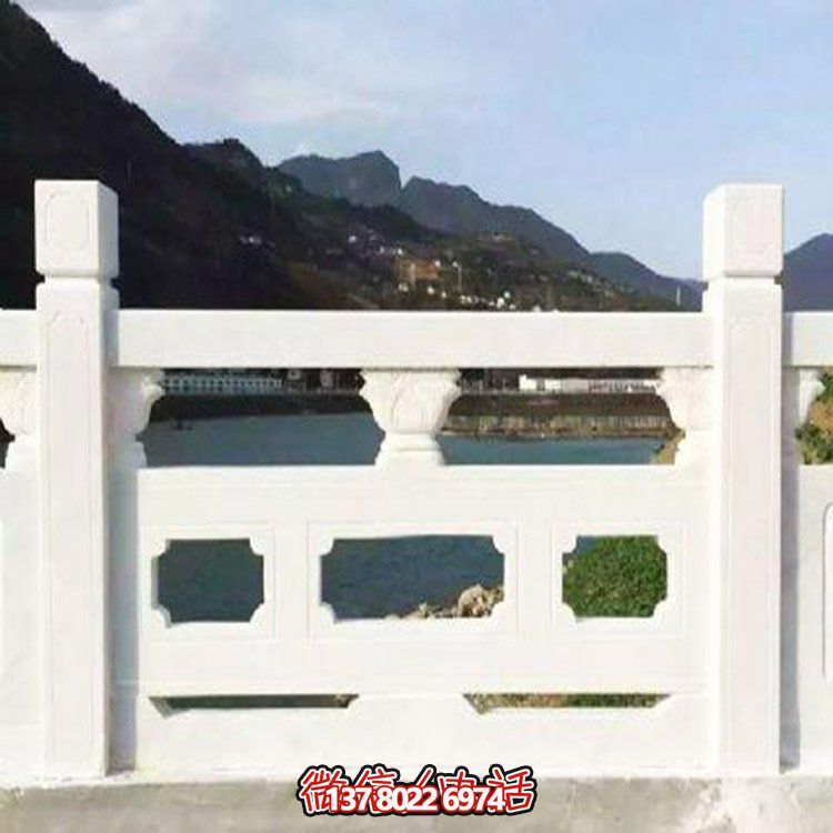 大理石雕刻石欄桿，美輪美奐，護(hù)佑家園