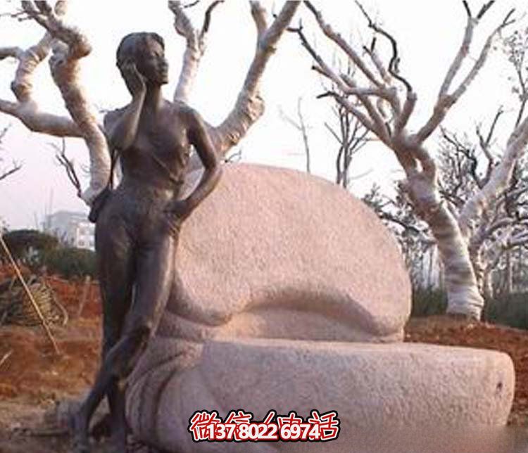 公園景區(qū)銅雕女人雕塑