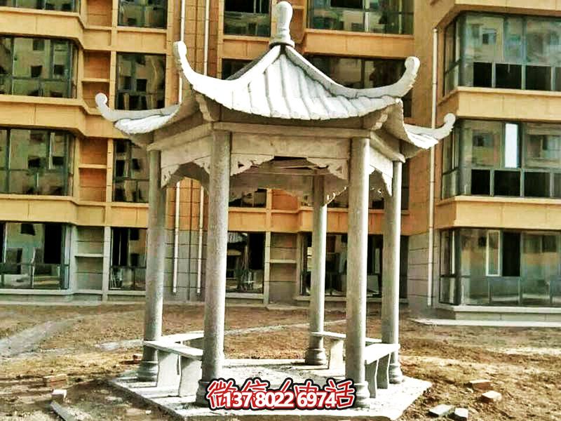 仿古建筑涼亭，為小區(qū)、公園、草坪提供休息雕塑美化
