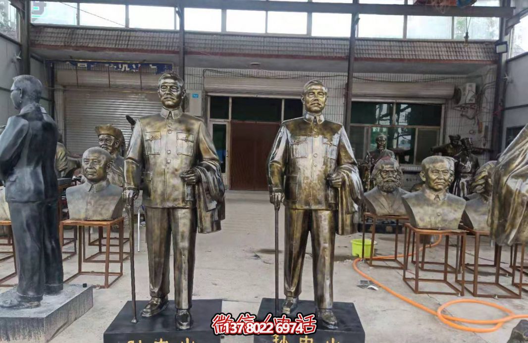 仿銅玻璃鋼孫中山雕塑，點(diǎn)亮校園景區(qū)