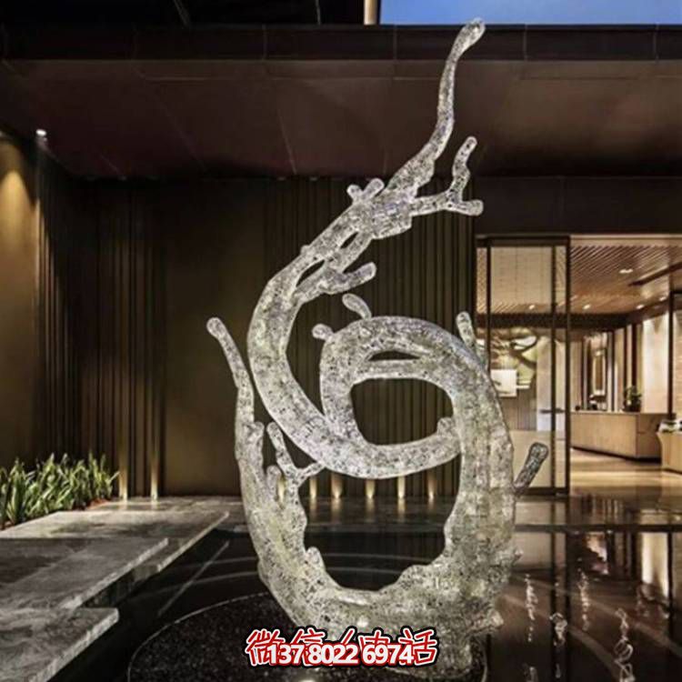 不銹鋼浪花雕塑，創(chuàng)意廣場(chǎng)裝飾