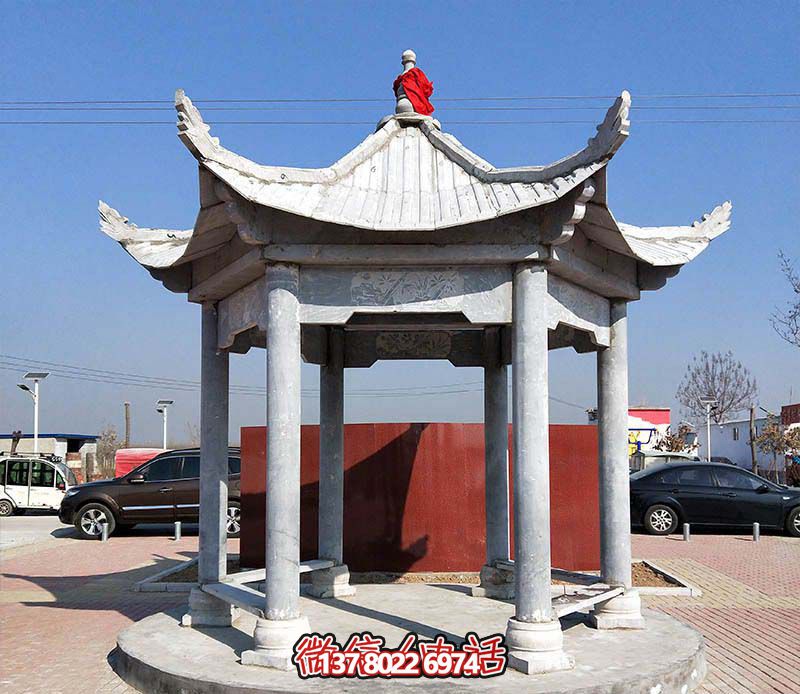 精致大理石涼亭，點綴完美小區(qū)廣場