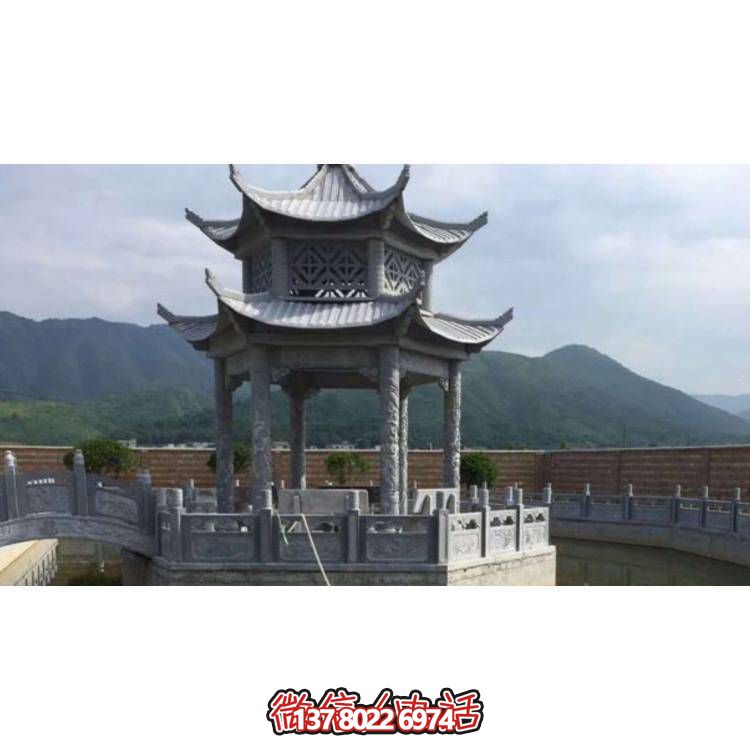 精美大理石雕塑涼亭，把藝術(shù)與實用完美結(jié)合