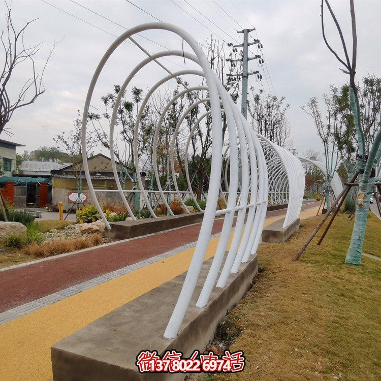 不銹鋼鐵藝拱門，完美裝飾公園戶外空間