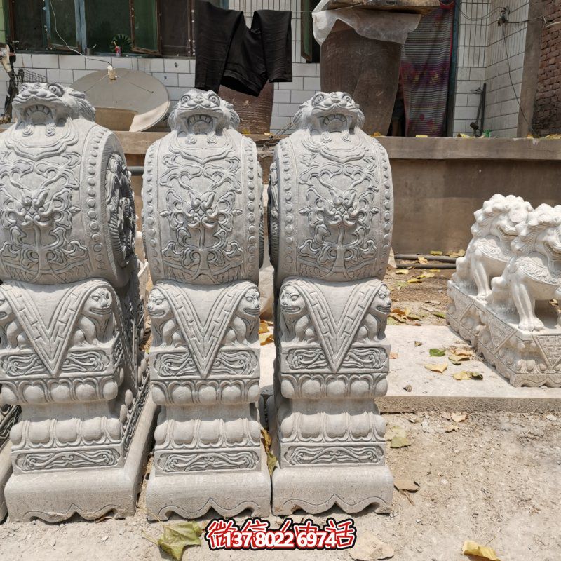精美古典石雕擺件，美化庭院景觀