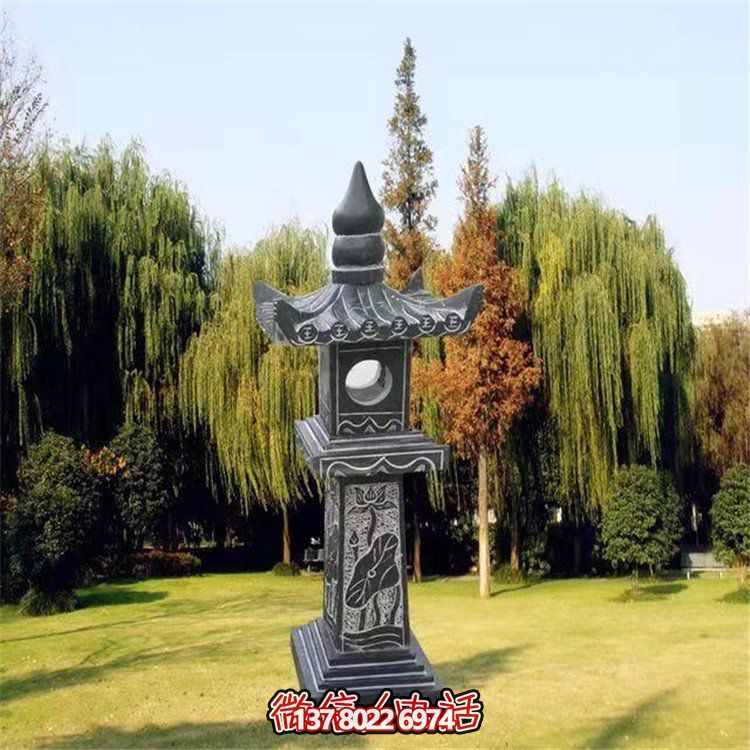 精美青石石雕石燈景觀擺件，裝點你的戶外庭院