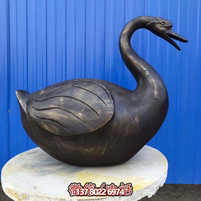 不銹鋼雕塑，休息時讓湖邊更美麗——天鵝雕塑