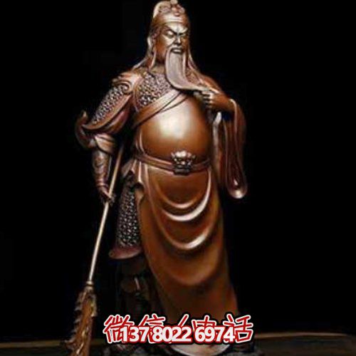 家居銅雕武財(cái)神關(guān)公雕塑