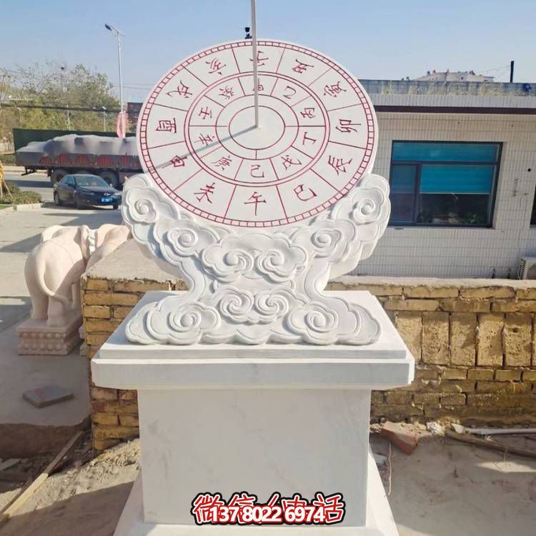 古典石雕計(jì)時(shí)器擺件，傳承校園文化
