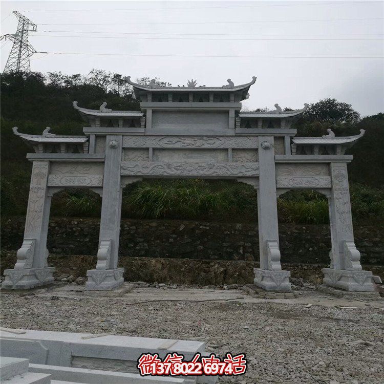 大型石雕牌坊，給你一個(gè)美麗的家園