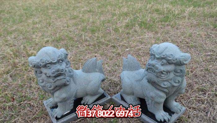 精美創(chuàng)意獅子大理石擺件，為戶外園林景觀增添更多美感