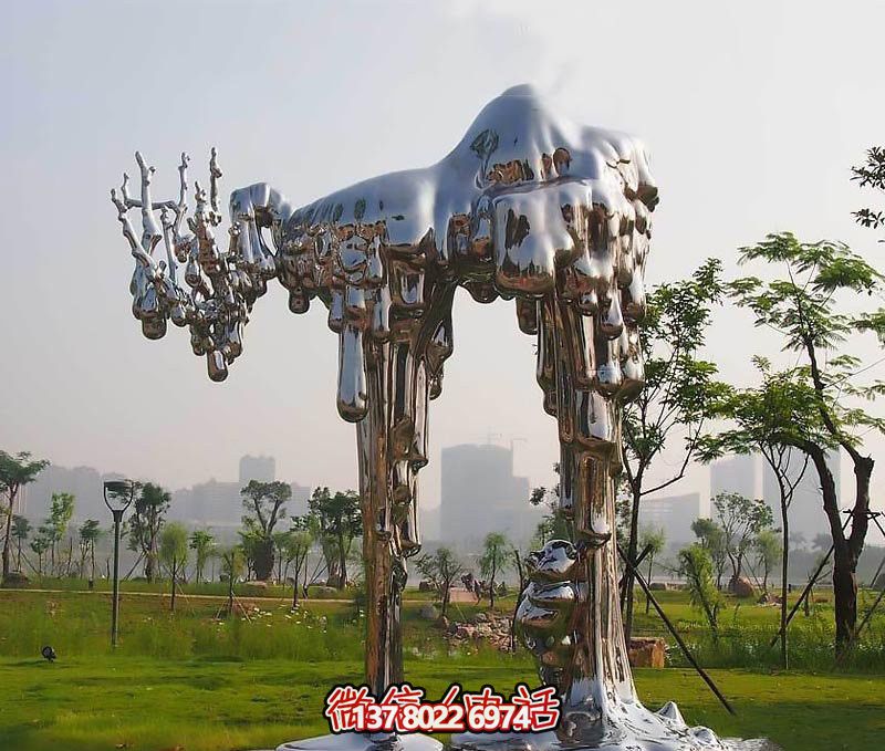 不銹鋼雕塑拱門——傳承抽象文化，融入人文精神