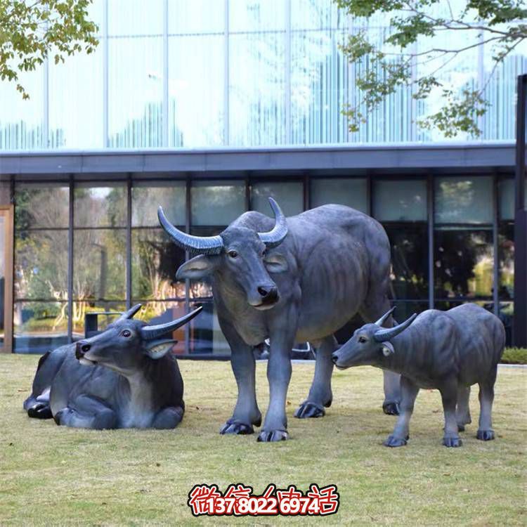 仿真動(dòng)物景觀農(nóng)場玻璃鋼園林牛