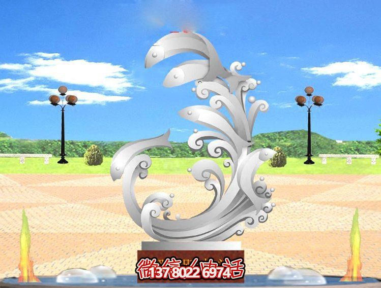玻璃鋼雕塑魚躍龍門傳承古老傳統(tǒng)，展示創(chuàng)意美感