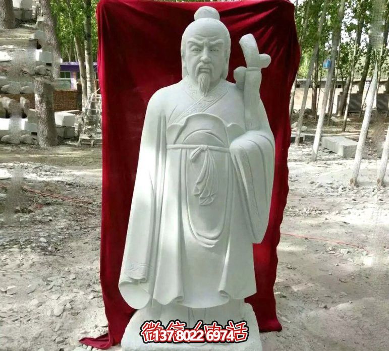 漢白玉古代名醫(yī)華佗雕塑 漢白玉古代名醫(yī)華佗雕塑
