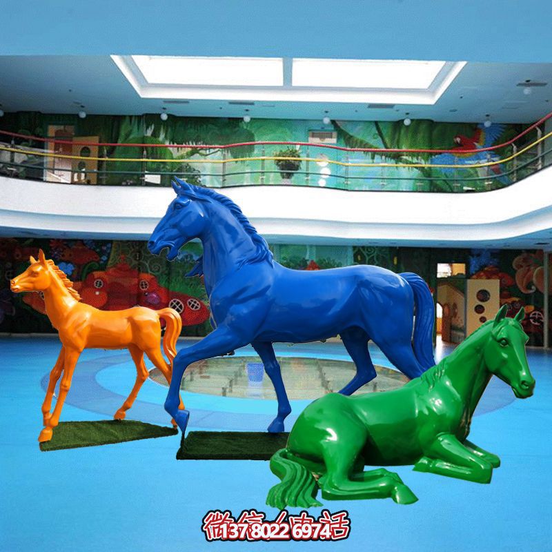 游樂場創(chuàng)意仿真動(dòng)物玻璃鋼彩繪馬雕塑 游樂場創(chuàng)意仿真動(dòng)物玻璃鋼彩繪馬雕塑